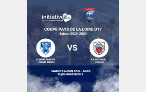 U17/U19 - Coupe des Pays de la Loire face à St Sylvain d'Anjou !