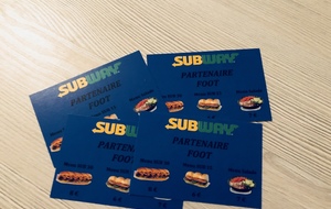 Retirez votre carte promotion Subway