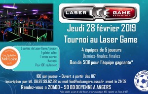 Tournoi et soirée au Laser Game le 28 février