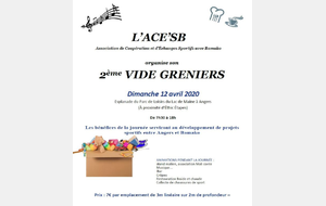 Participez au vide-greniers de l'ACE'SB