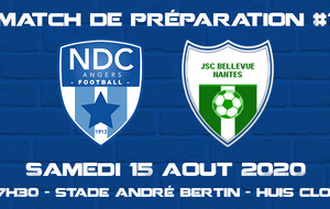 Régional 1 Intersport : match de préparation #1 Samedi 15 août !