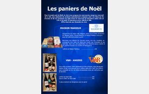 Retrouvez les paniers pour Noël