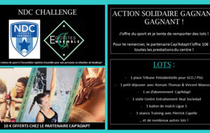 Tombola solidaire :  NDC Challenge  avec Egoistes Ensemble