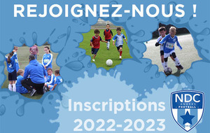  2022-2023. Pré-inscriptions- Licenciés NDC (garçons et filles)