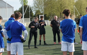 Nos arbitres à la rencontre des joueurs du club