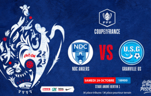 Coupe de France (7T) : BILLETTERIE NDC - GRANVILLE SAMEDI 29/10 - 18H