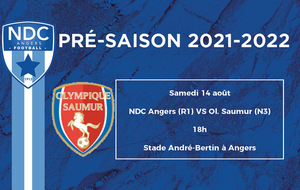 PRE-SAISON #2 : NDC ANGERS (R1) - OL. SAUMUR (N3)