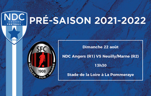 PRE-SAISON #3 : NDC ANGERS (R1) - NEUILLY/MARNE (R2)