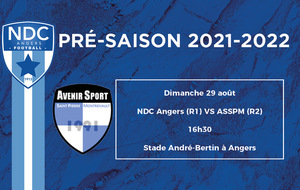 PRE-SAISON #4 : NDC ANGERS (R1) - AS Saint Pierre Montrevault (R2)