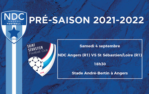 PRE-SAISON #5 : NDC ANGERS (R1) - SAINT SEBASTIEN/LOIRE (R1)