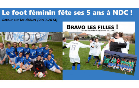 Le foot féminin fête ses 5 ans à NDC !