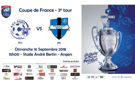 15-16 septembre : choc à domicile en Coupe de France pour l'équipe fanion