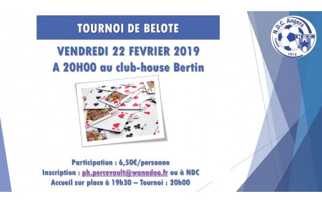 Concours de belote le 22 février