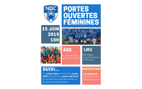Portes ouvertes féminines samedi 15 juin