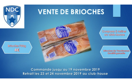L'opération Brioches : commande jusqu'au 19/11