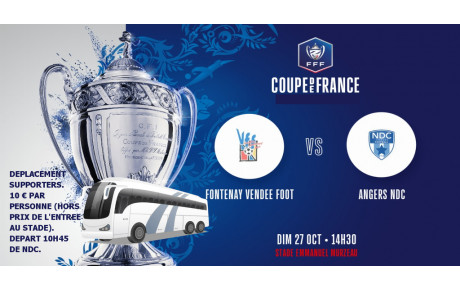 Coupe de France : déplacement organisé pour les supporters