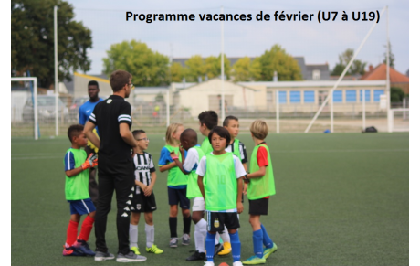 PLANNING ENTRAÎNEMENTS VACANCES DE FÉVRIER (U7 au U19)