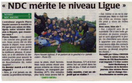 &quot;EMOTIONS DE MAI&quot;... il y a huit ans, le 20 mai 2012 à Noyant