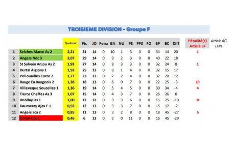 C'est officiel, les seniors 3 joueront en Division 2 ! 