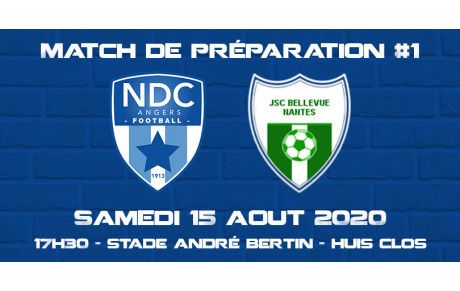Régional 1 Intersport : match de préparation #1 Samedi 15 août !